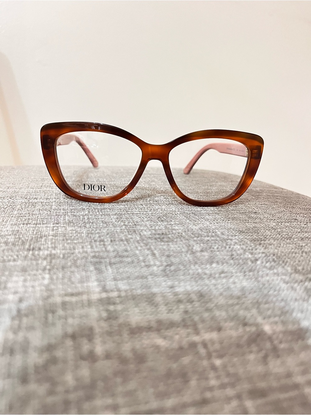 Dior Women's Tortoiseshell Cat-Eye Glasses - Brown